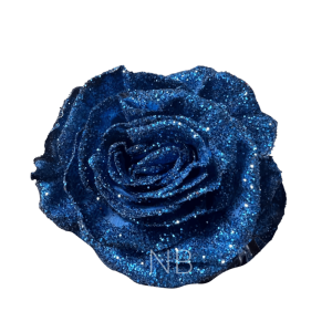 Blue Glitter Roses