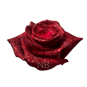 Red Glitter Rose