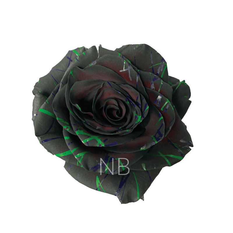 Black Halloween Confetti Roses 3